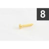 Allparts GS-3397-002 Pack of 8 Gold Short Humbucking Ring Screws [7560]の商品画像1