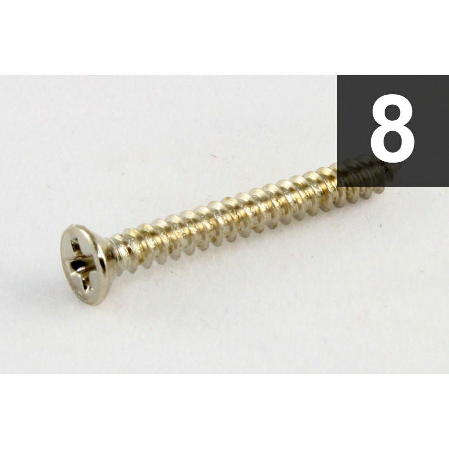 Allparts GS-0008-001 Pack of 8 Nickel Humbucking Ring Screws [7563]の商品画像1