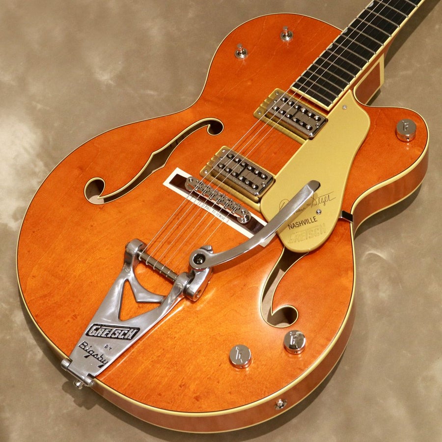 Gretsch G6120T-BSSMK Brian Setzer Signature Nashville Hollow Body '59 "Smoke" with Bigsby, Smoke Orangeの商品画像1