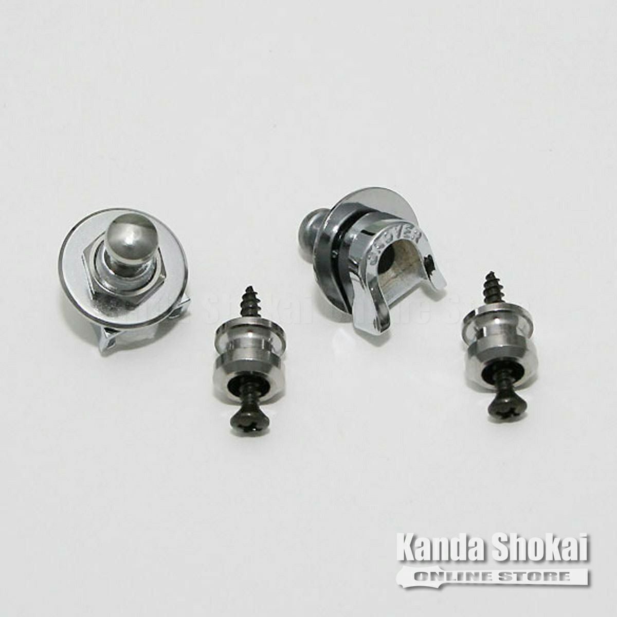 Grover ( グローバー ) Strap Lock GP800, Chrome | ギターの通販なら