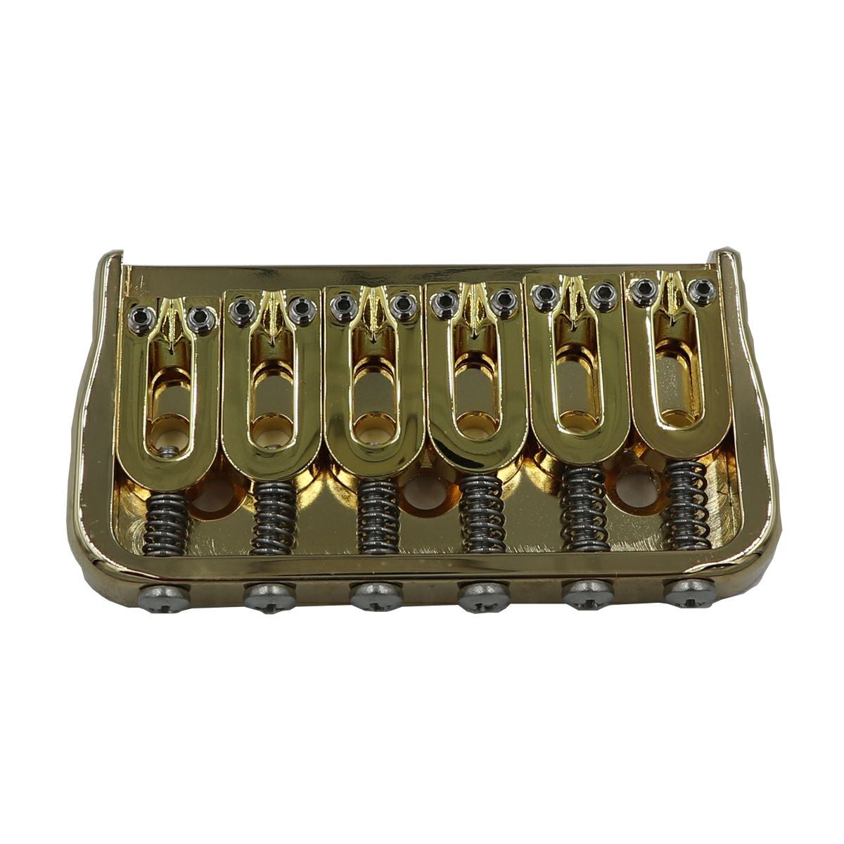 Hipshot ( ヒップショット ) 6 String Fixed Guitar Bridge, Gold