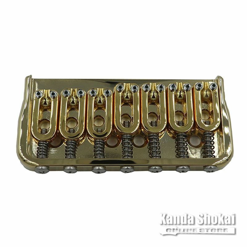 Hipshot ( ヒップショット ) 7 String Fixed Guitar Bridge, Gold