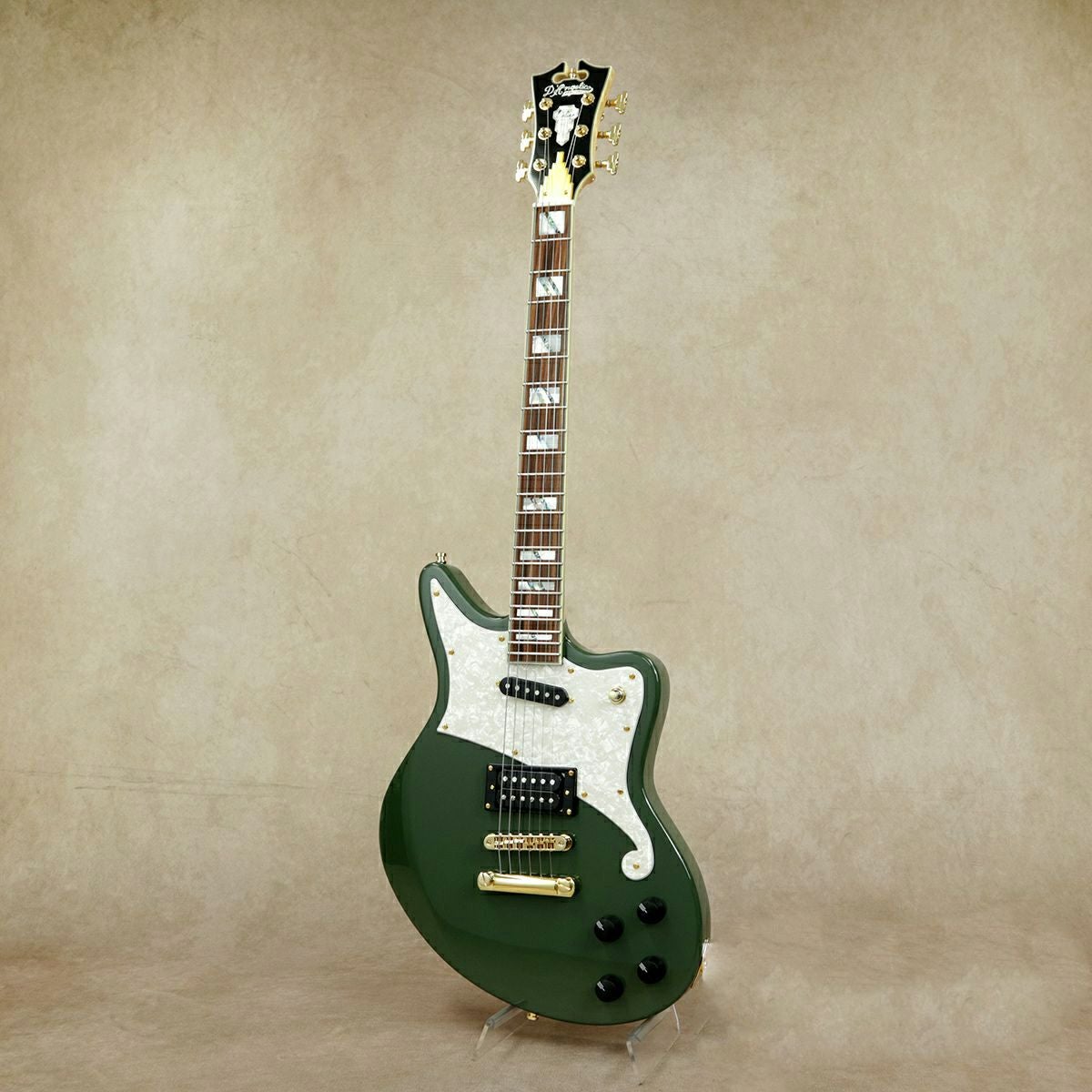 希少USオリジナル Dino Valente アシッドフォーク BN 26335 D'Angelico ( ディアンジェリコ ) Deluxe Bedford, Hunter Green