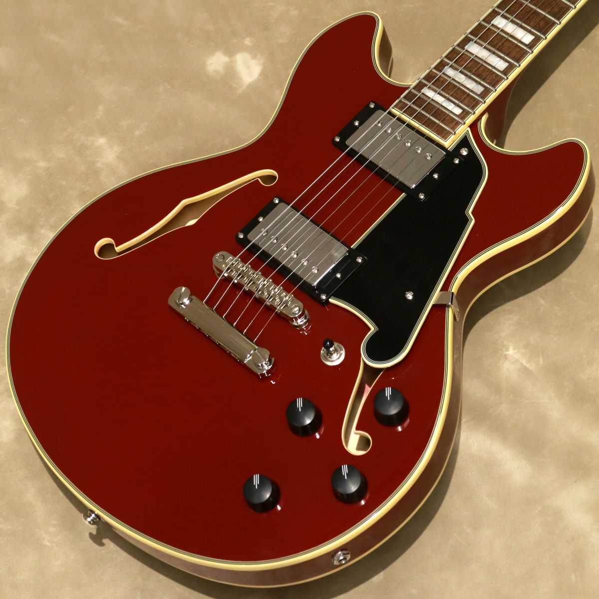 D'Angelico ( ディアンジェリコ ) Premier Mini DC, Burnt Red [S/N
